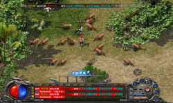 新开中变传奇网站法师的悲催命运之掉装备。